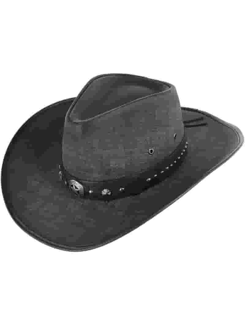 Grey Western Distressed Cowboy Hat Adult Grey Western Distressed Cowboy Hat Adult