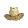 thumbnail image 1 of Kenny K  Rush Straw Lightweight Safari Hat with Chin Cord (Men), 1 of 5