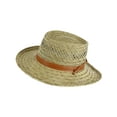 thumbnail image 1 of Kenny K Unisex Rush Straw 3 Inch Brim Gambler Hat, 1 of 4