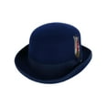 thumbnail image 1 of Kenny K  Wool High Derby Hat with Grosgrain Hatband (Men), 1 of 5