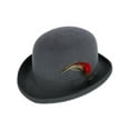 thumbnail image 1 of Kenny K  Wool High Derby Hat with Grosgrain Hatband (Men), 1 of 5