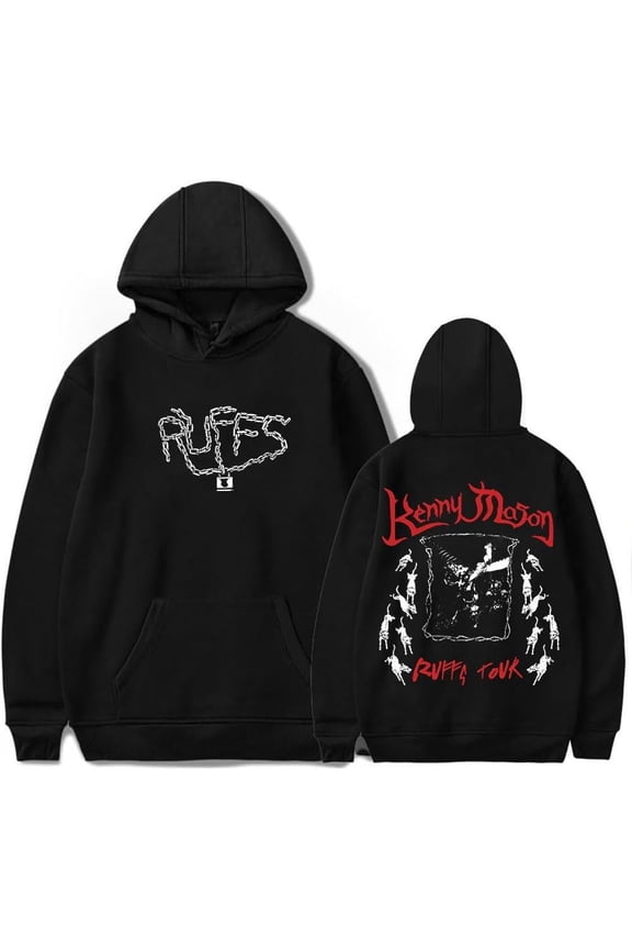 Kenny Mason Ruffs Tour Merch Hoodie Pockets Drawstring Unisex Hooded Sweatshirt Fashion Clothing