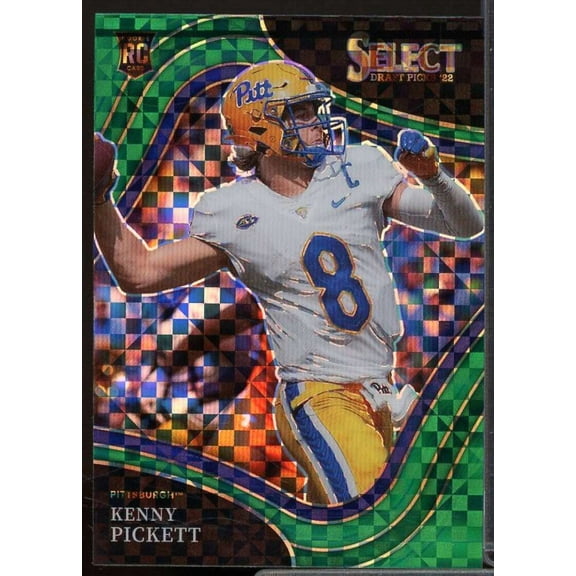 Kenny Pickett Rookie Card 2022 Select Draft Picks Prizms Green Squares #121