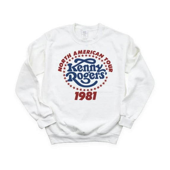 Kenny Rogers 1981 North America Tour Vintage Country Music Legend Gambler Sweatshirt, for men & women, up to size 5XL