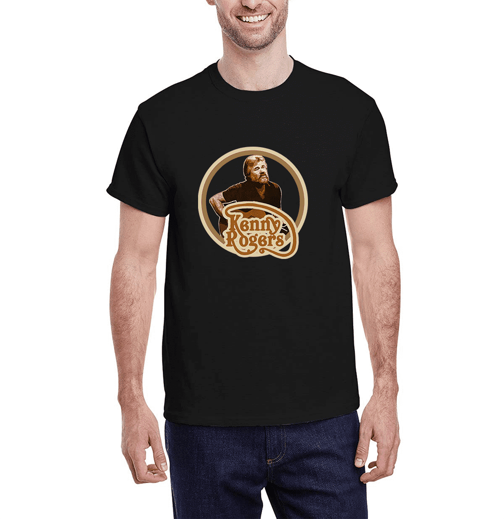 Kenny Rogers Country Music Fan Seen On Breaking Bad Camiseta de manga corta color marron Kenny Rogers Country Music Fan Seen On Breaking Bad T