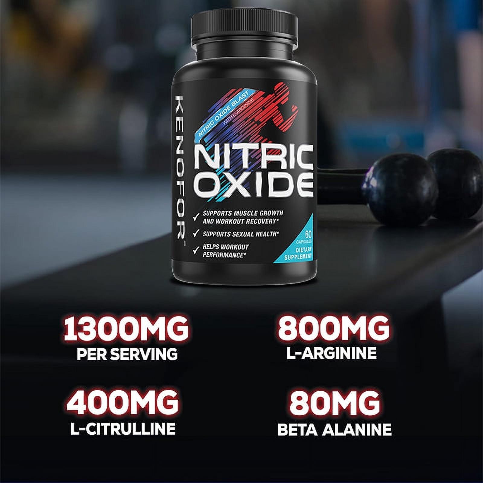 Double Dragon Organics Nitric Oxide Booster – 60 Count (1 Bottle), Natural Supplement