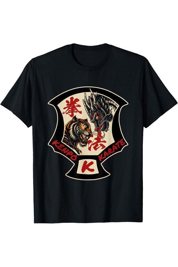Kenpo Karate Martial Arts Self Defense Tiger Dragon T-Shirt, Unisex T-Shirt