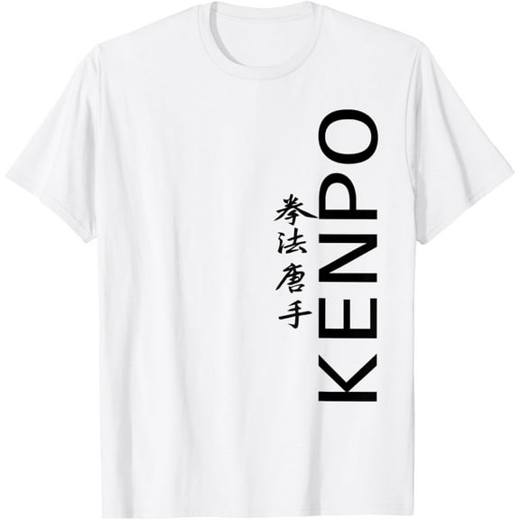 Kenpo T-Shirt Chinese martial artsMen and women, White T-shirt, size: Extra large