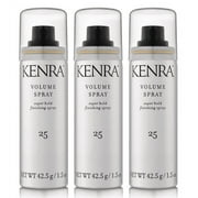 Kenra Volume Spray #25, 55% VOC, 1.5-Ounce, PACK OF 3