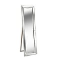 thumbnail image 1 of Kenroy Home Chauncey 64'' x 18'' Full Length Mirror with Stand , Standing Large Floor Mirror with Beveled Mirror Frame for Bedroom, Living Room, or Bathroom, Silver, 1 of 8