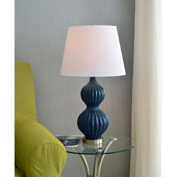 Kenroy Home Danny Navy Ceramic Table Lamp