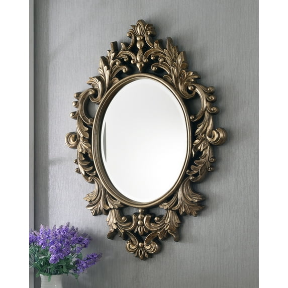 Kenroy Home Louis Wall Mirror, Silver Leaf