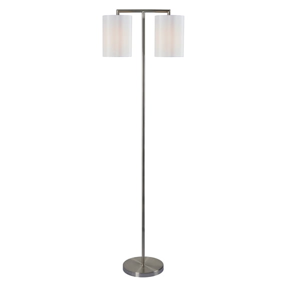 Kenroy Home Maddox Brushed Steel Floor Lamp