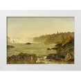 thumbnail image 1 of Kensett, John Frederick 14x11 White Modern Wood Framed Museum Art Print Titled - View of Niagara Falls, 1 of 4