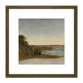 thumbnail image 1 of Kensett View Near Newport 8X8 Inch Square Wooden Framed Wall Art Print Picture with Mount, 1 of 4