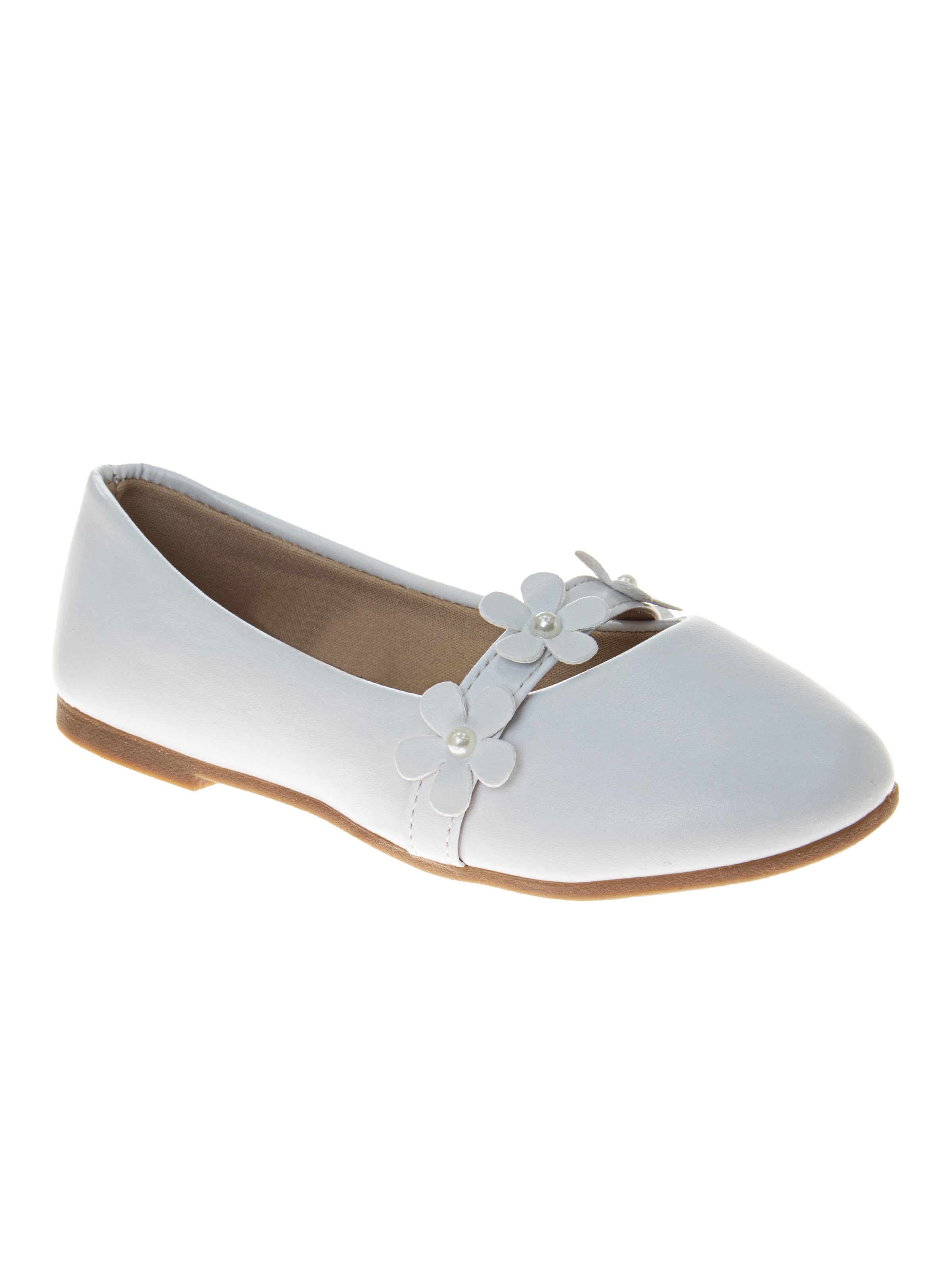 Kensie Girl Little and Big Girls Floral Strap Ballet Flat