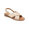 thumbnail image 1 of Kensie Women's Alishia Gem Crossband Wedge Flat Sandal, 1 of 5