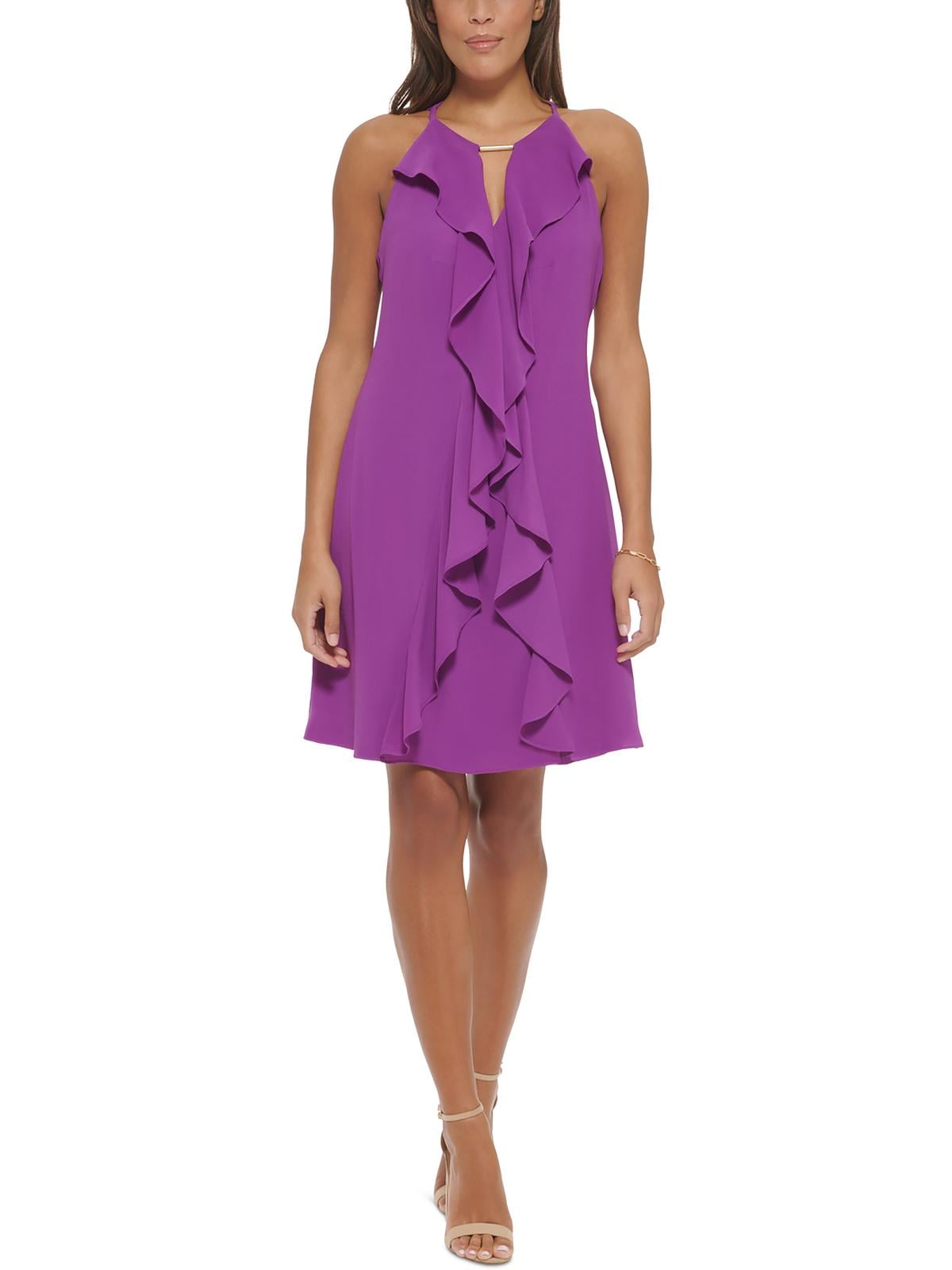 Kensie Dresses Womens Keyhole Midi Fit & Flare Dress - Walmart.com