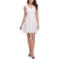 thumbnail image 1 of Kensie Dresses Womens Lace Metallic Fit & Flare Dress, 1 of 2