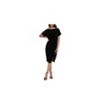 thumbnail image 1 of Kensie Womens Studded Blouson Dress, Black, X-Small, 1 of 2