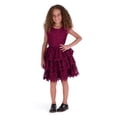 thumbnail image 1 of Kensie Girl 3 Tier All over Lace Dress Wine, Sizes 4-16, 1 of 5