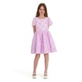 thumbnail image 1 of Kensie Girl Cap Sleeve Sequin Butterfly Soutache Mesh Dress, Sizes 4-16, 1 of 6