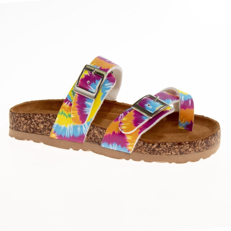 Kensie Girl Colorful Footbed Sandals (Little Kid Sizes) - Multi Metallic, 3