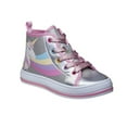 thumbnail image 1 of Kensie Girl Little Kids Hi-Top Canvas, Silver Pink, Size: 12, 1 of 6