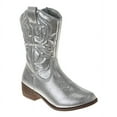 thumbnail image 1 of Kensie Girl Metallic Cowgirl Boots.(Little Kids Big Kids)Silver Metallic, Size: 2, 1 of 7