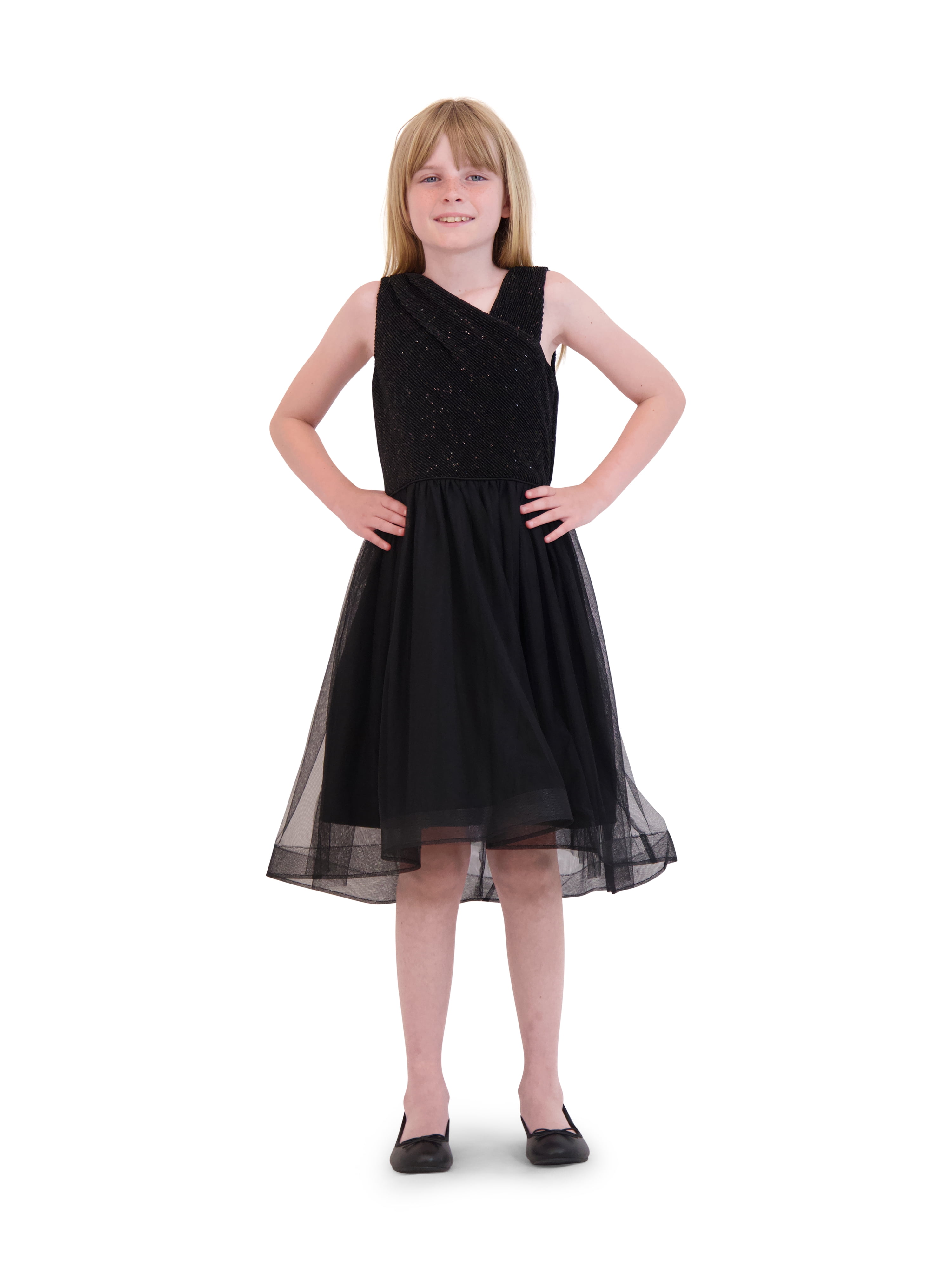 Kensie Girl Sequin Mesh Dress, Sizes 4-16