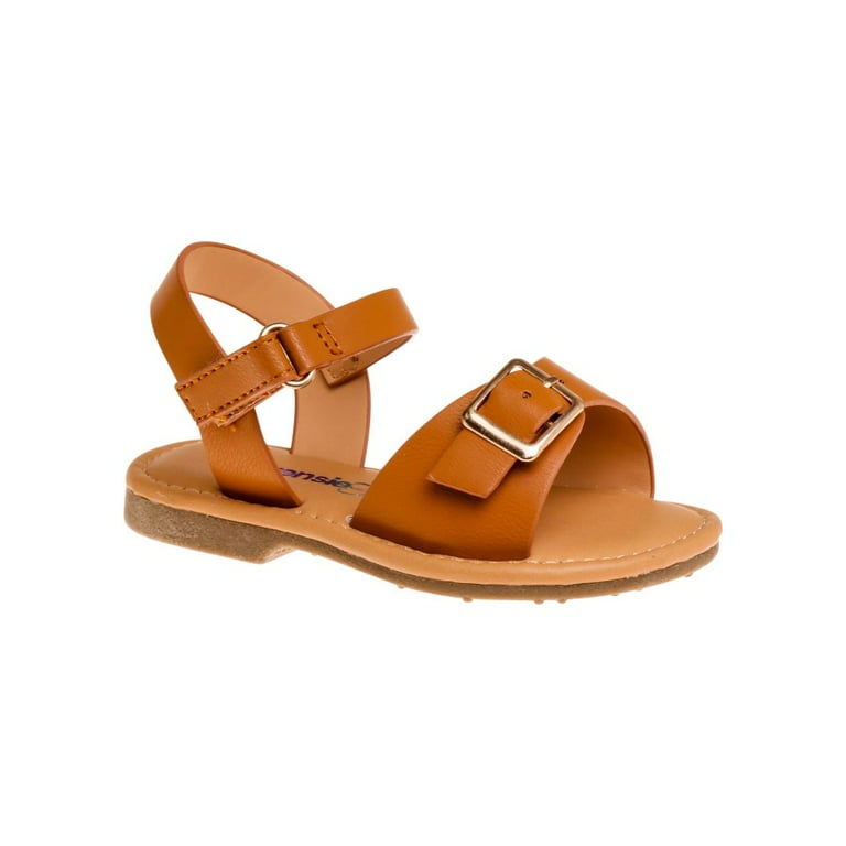 Kensie Girl Open-Toe Toddler Flat Sandals White,