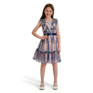 Kensie Girl Printed Mesh Sleeveless Dress, Sizes 4-16