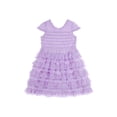 thumbnail image 1 of Kensie Girl Ruffle Mesh Special Occasion Dress, Sizes 4-16, 1 of 6