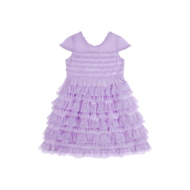 Kensie Girl Ruffle Mesh Special Occasion Dress, Sizes 4-16