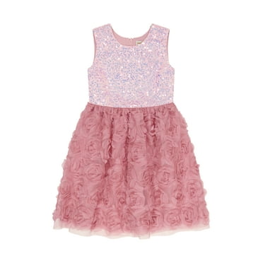 Kensie Girl Sequin Rosette Dress, Sizes 4-16