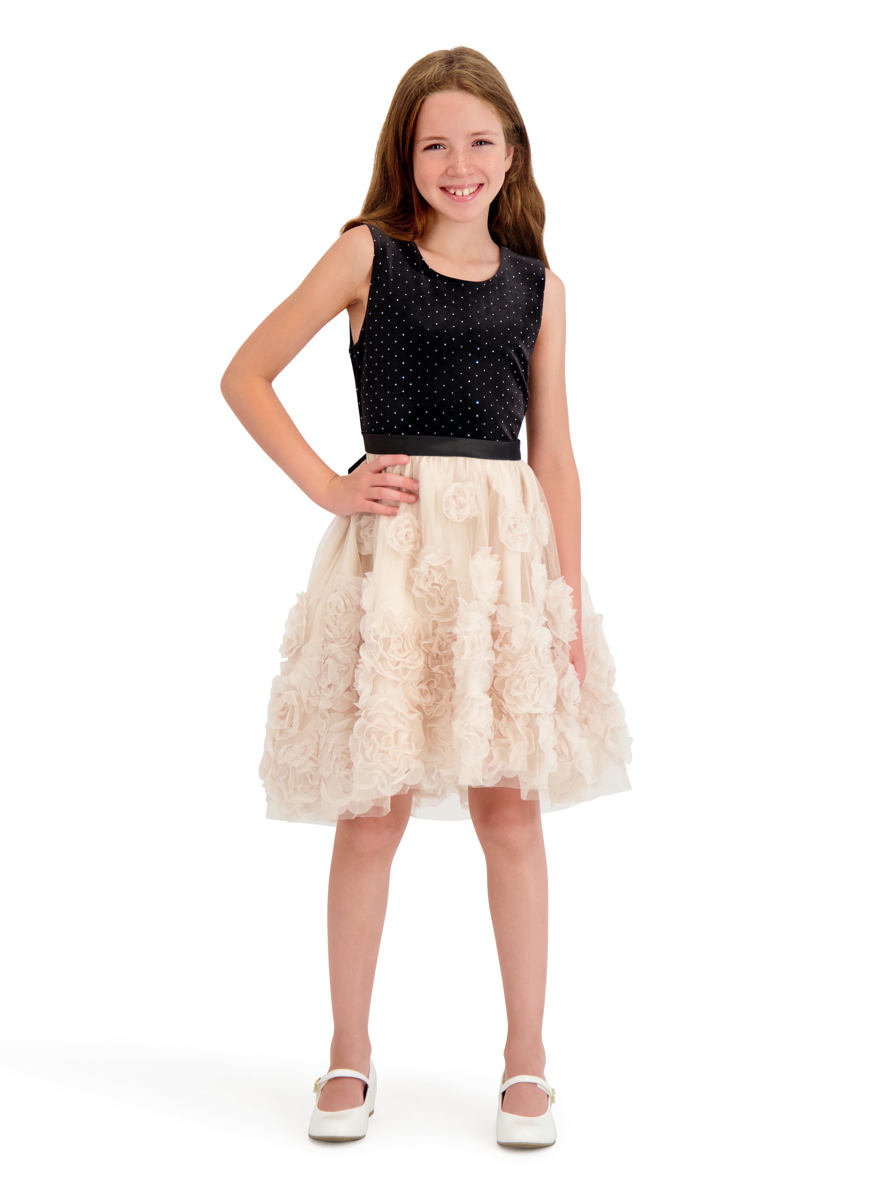 Kensie Girl Sleeveless Velvet High Low Dress, Sizes 4-16