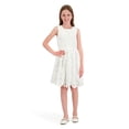 thumbnail image 1 of Kensie Girl Sleeveless Lace Fit and Flare Dress, Sizes 4-16, 1 of 6