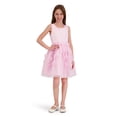 thumbnail image 1 of Kensie Girl Sleeveless Party Dress with Rosettes and Pearls, Sizes 4-16, 1 of 3