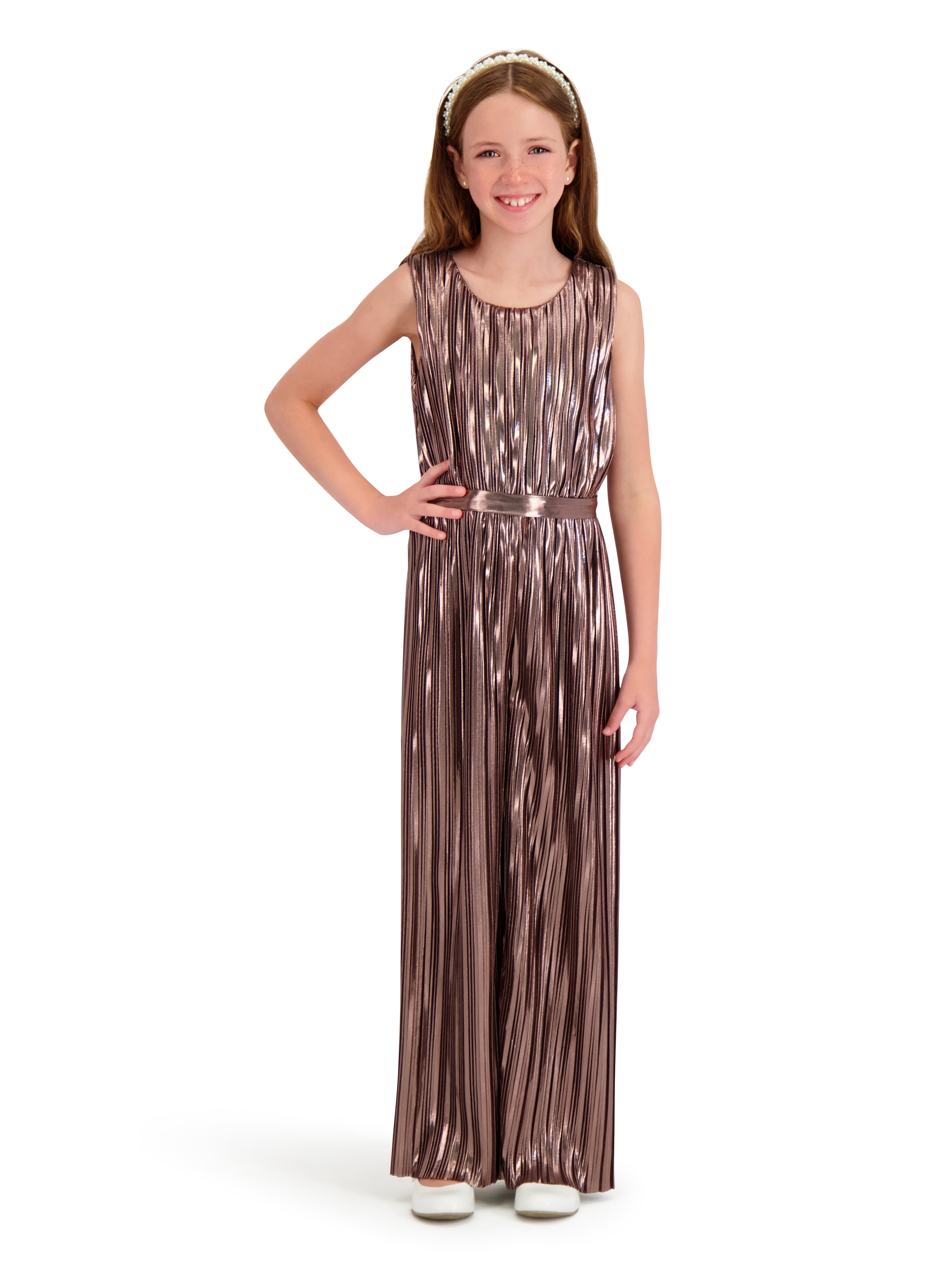 slim fit dress slacks Metallic V Neck Kaftan – Dima Ayad main image 0