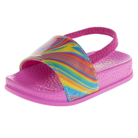 Kensie Girl Slides (Infant Sizes), Fuchsia Multi, 3