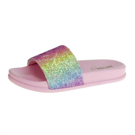 Kensie Girl Slides (Little Kid Sizes) - Pink/Multi, 12