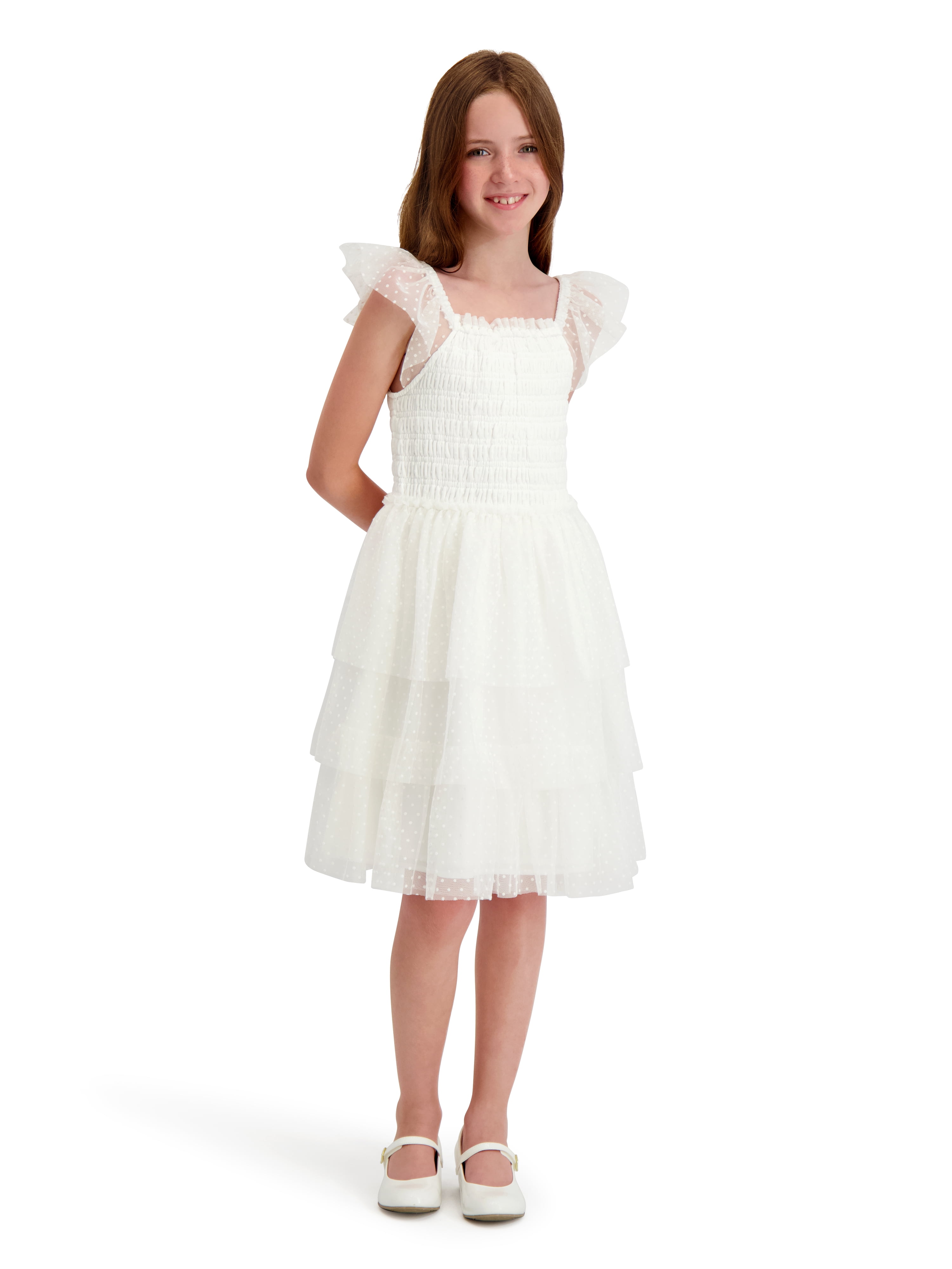 Kensie Girl Smocked Swiss Dot Dress, Sizes 4-16 - Walmart.com Kensie Girl Smocked Swiss Dot Dress, Sizes 4-16 - Walmart.com