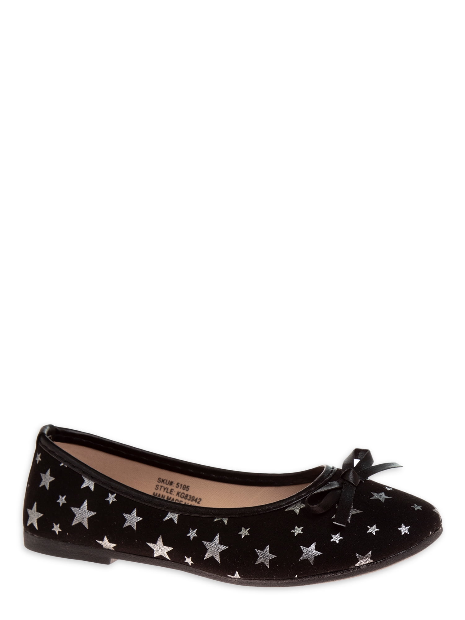 Kensie Girl Toddler Metallic Star Ballet Flat, Sizes 5-10