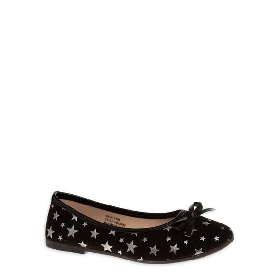 Kensie Girl Toddler Metallic Star Ballet Flat, Sizes 5-10
