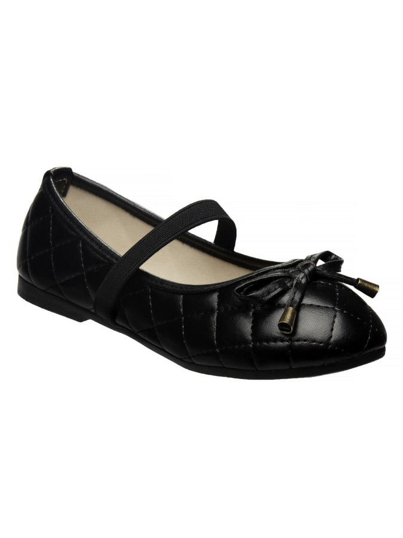 Kensie Girl Toddler Slip-on Ballerinas Dress Shoes - Black, 9