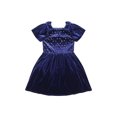 thumbnail image 1 of Kensie Girl Velvet Rhinestone Navy Dress, Sizes 4-16, 1 of 5