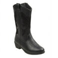 thumbnail image 1 of Kensie Girl Zip-up Heel Cowgirl Boots - Black, 1, 1 of 6