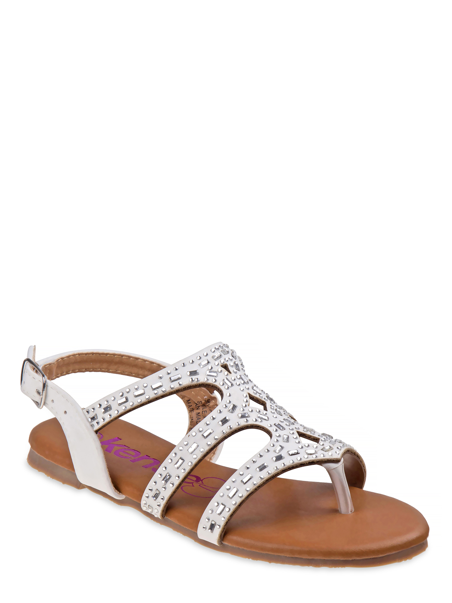 Kensie Girl open-toe Glitter Stud Encrusted Strappy Sandals - image 1 of 5