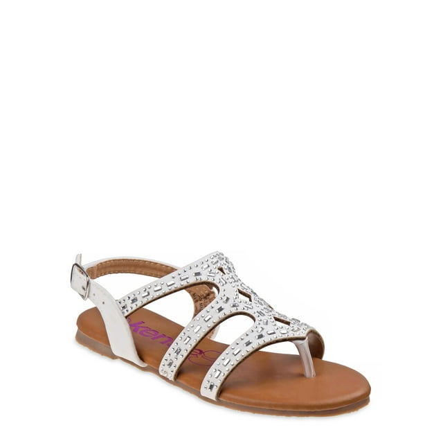 Kensie Girl open-toe Glitter Stud Encrusted Strappy Sandals