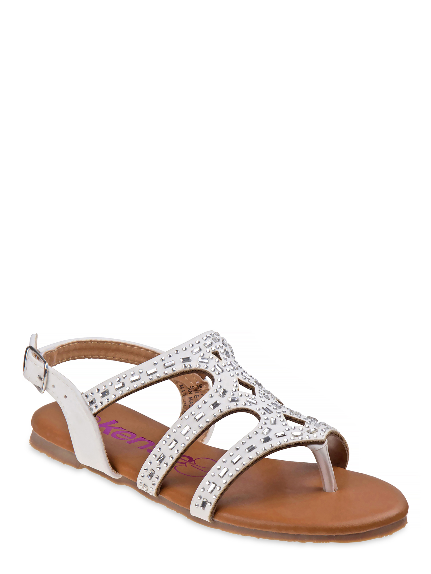 Kensie Girl open-toe Glitter Stud Encrusted Strappy Sandals - image 1 of 5
